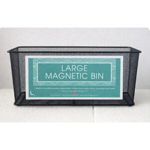 Mesh Magnetic Locker Magnetic Safe Space Storage Box Bin Black by MSA NEW